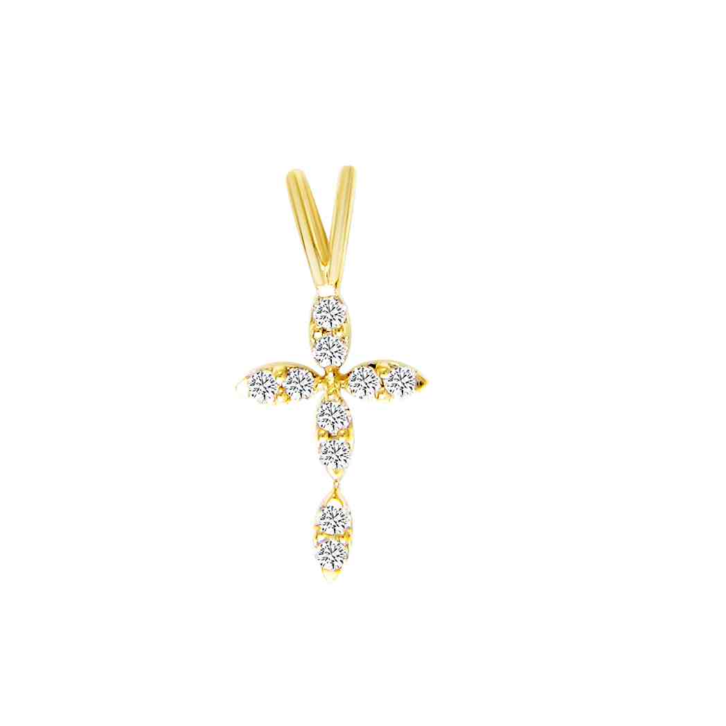 Cross Diamond Pendant PD31019A